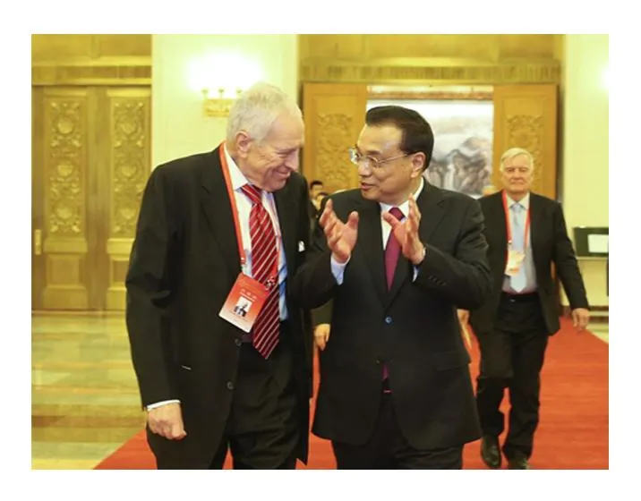 Premier Li Keqiang Remarks on the Importance of Phelps's "Mass Flourishing" in China's New Era of Innovation
