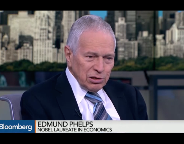 Edmund Phelps on Bloomberg TV: "CEOs Are Obsessed With Efficiency Over Innovation"